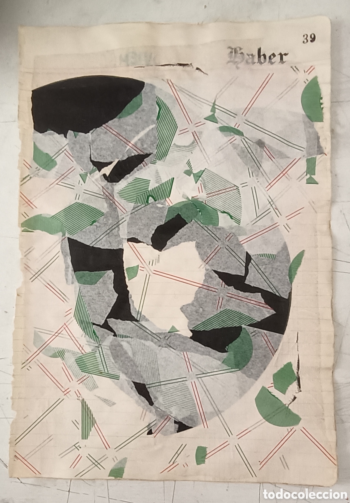 Otros objetos de arte: Collage sobre papel directo del autor