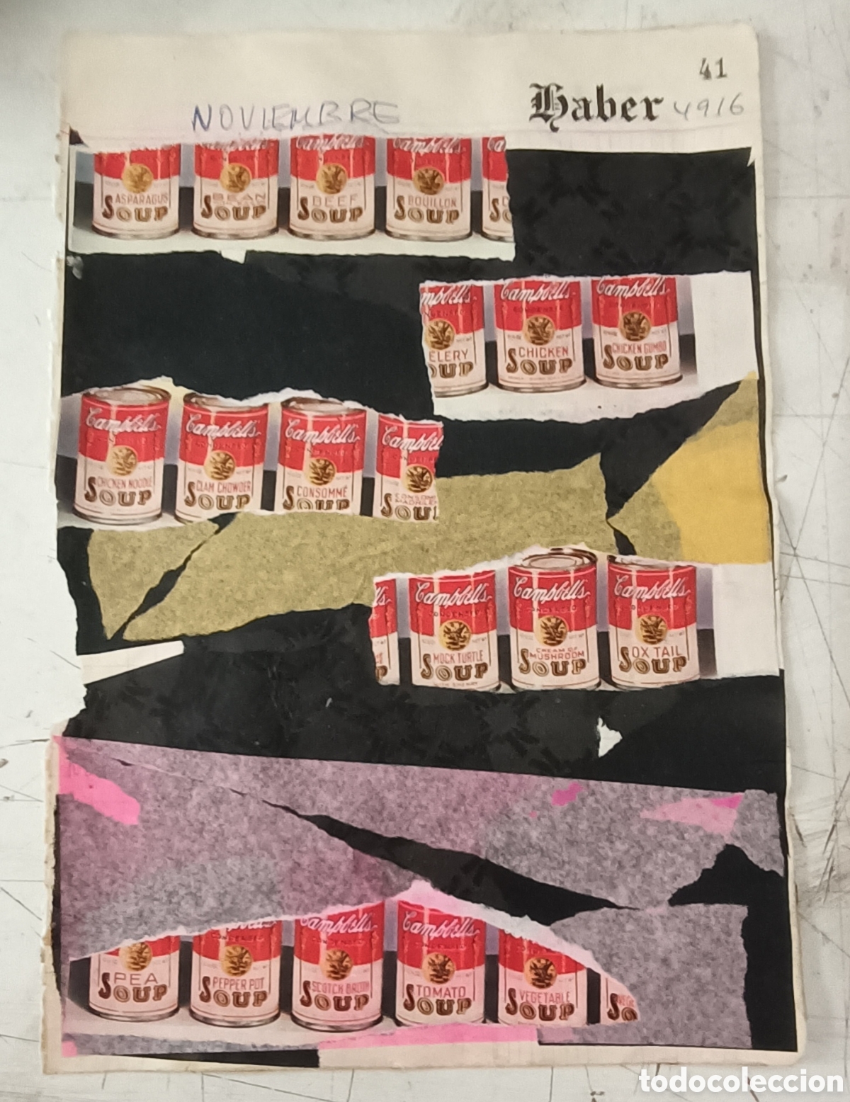 Otros objetos de arte: Collage sobre papel directo del autor