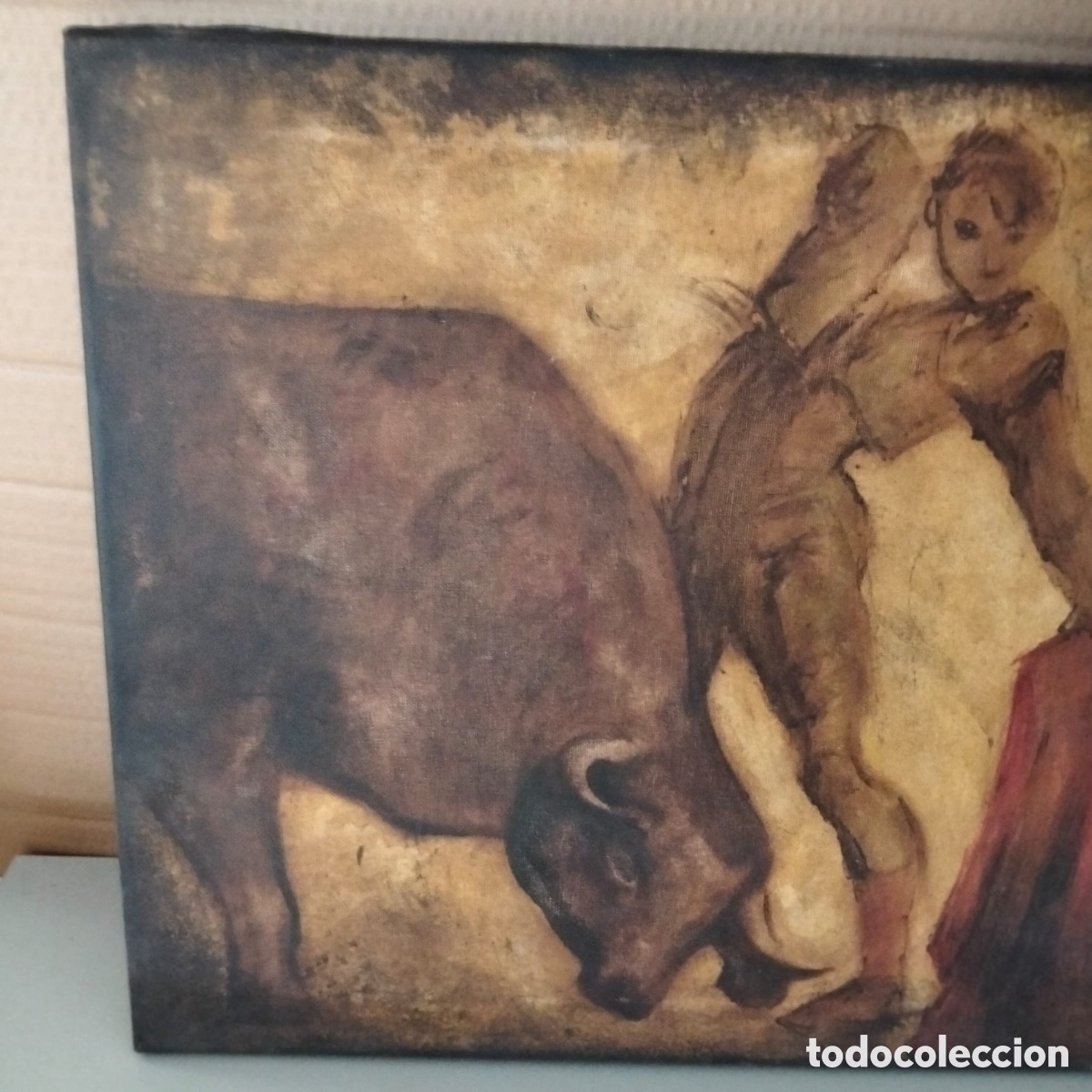 Otros objetos de arte: Cuadro estilo impresionista taurino - Foto 2
