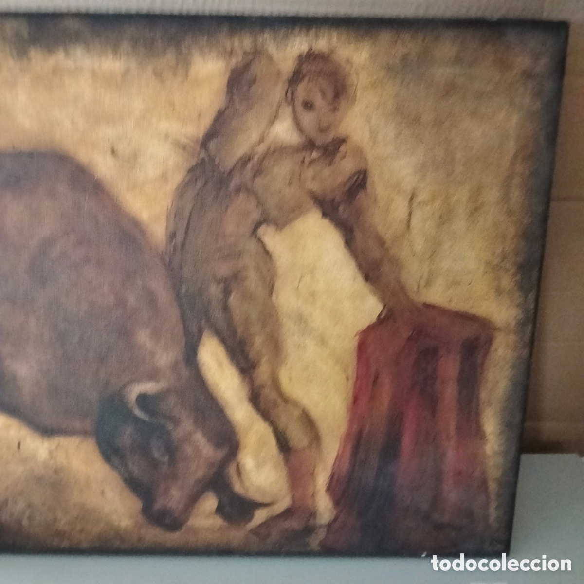 Otros objetos de arte: Cuadro estilo impresionista taurino - Foto 3