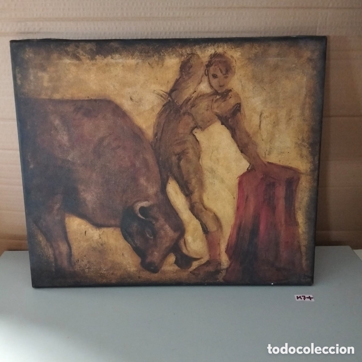 Otros objetos de arte: Cuadro estilo impresionista taurino