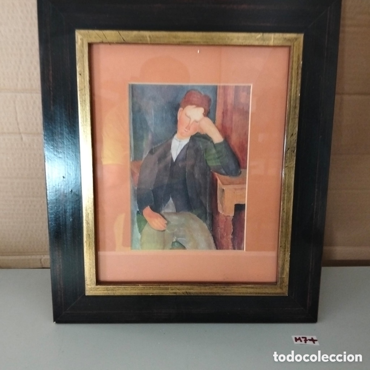 Otros objetos de arte: reproducci&oacute;n enmarcada de la obra &rdquo;El joven aprendiz