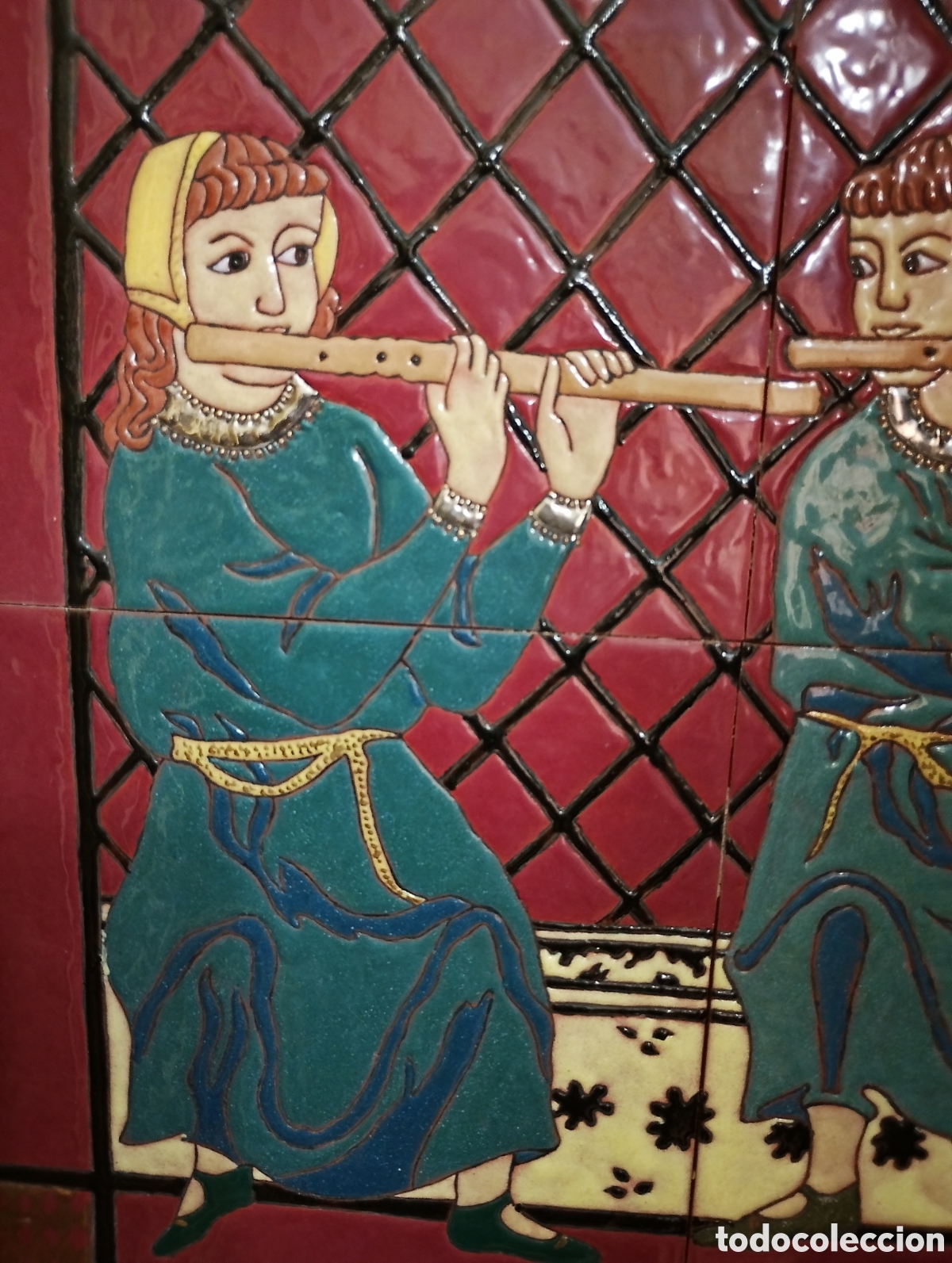 Otros objetos de arte: cuadro azulejos cer&aacute;mica vidriada - Foto 2