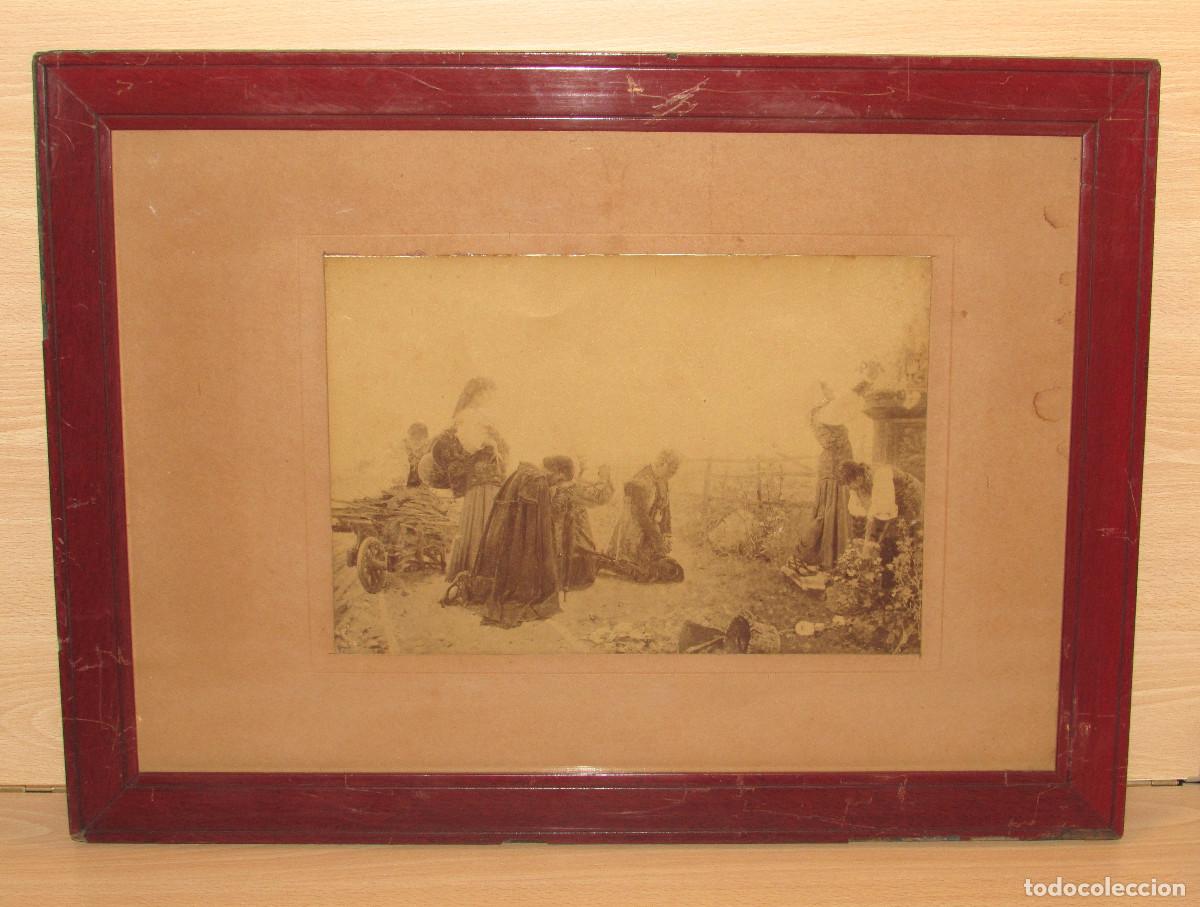 Arte: Fotograbado Salve Regina firmado dedicado por Joaqu&iacute;n Luque a Rosell&oacute; C. Lamothe M&aacute;laga circa 1900