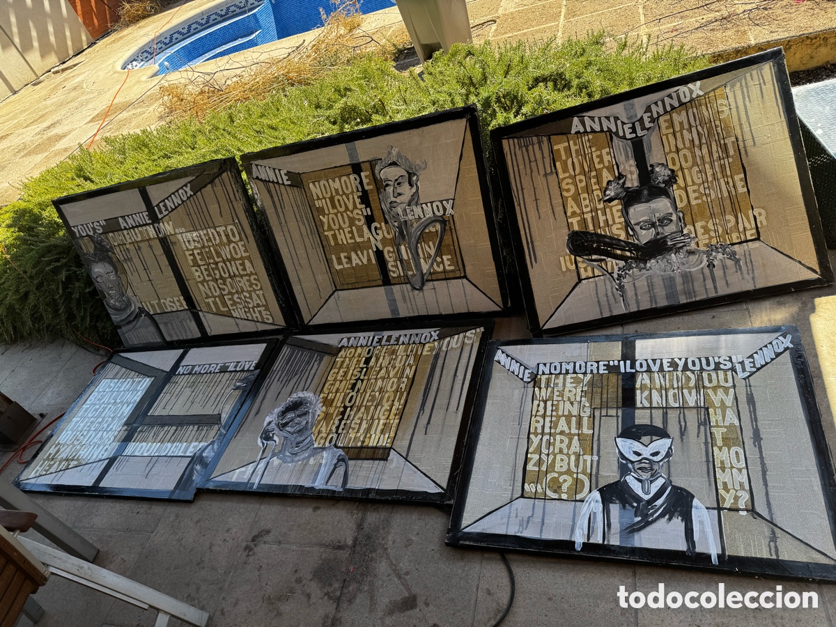 Otros objetos de arte: Serie de 6 Obras de Arte Urbano Annie Lennox