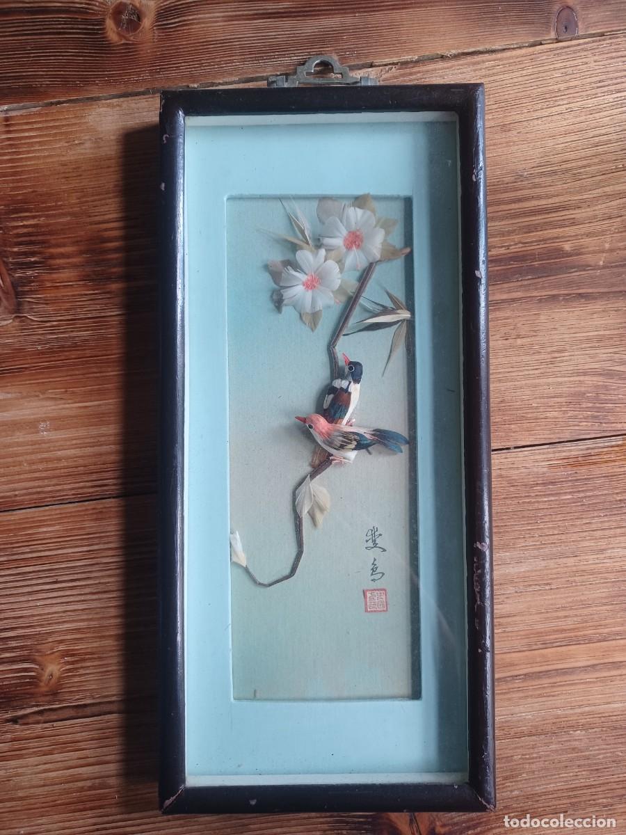 Otros objetos de arte: Cuadro oriental con relieve