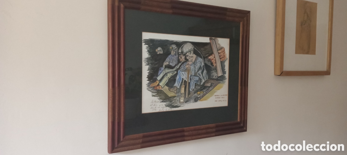 Otros objetos de arte: &rdquo;Mineros descansando esperando jaula&rdquo;