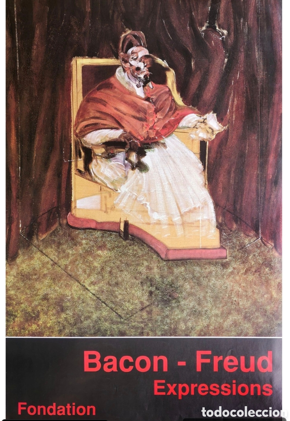 Otros objetos de arte: Cartel de Francis Bacon fundaci&oacute;n Maeght a&ntilde;o 1995 inspirado en Velazquez