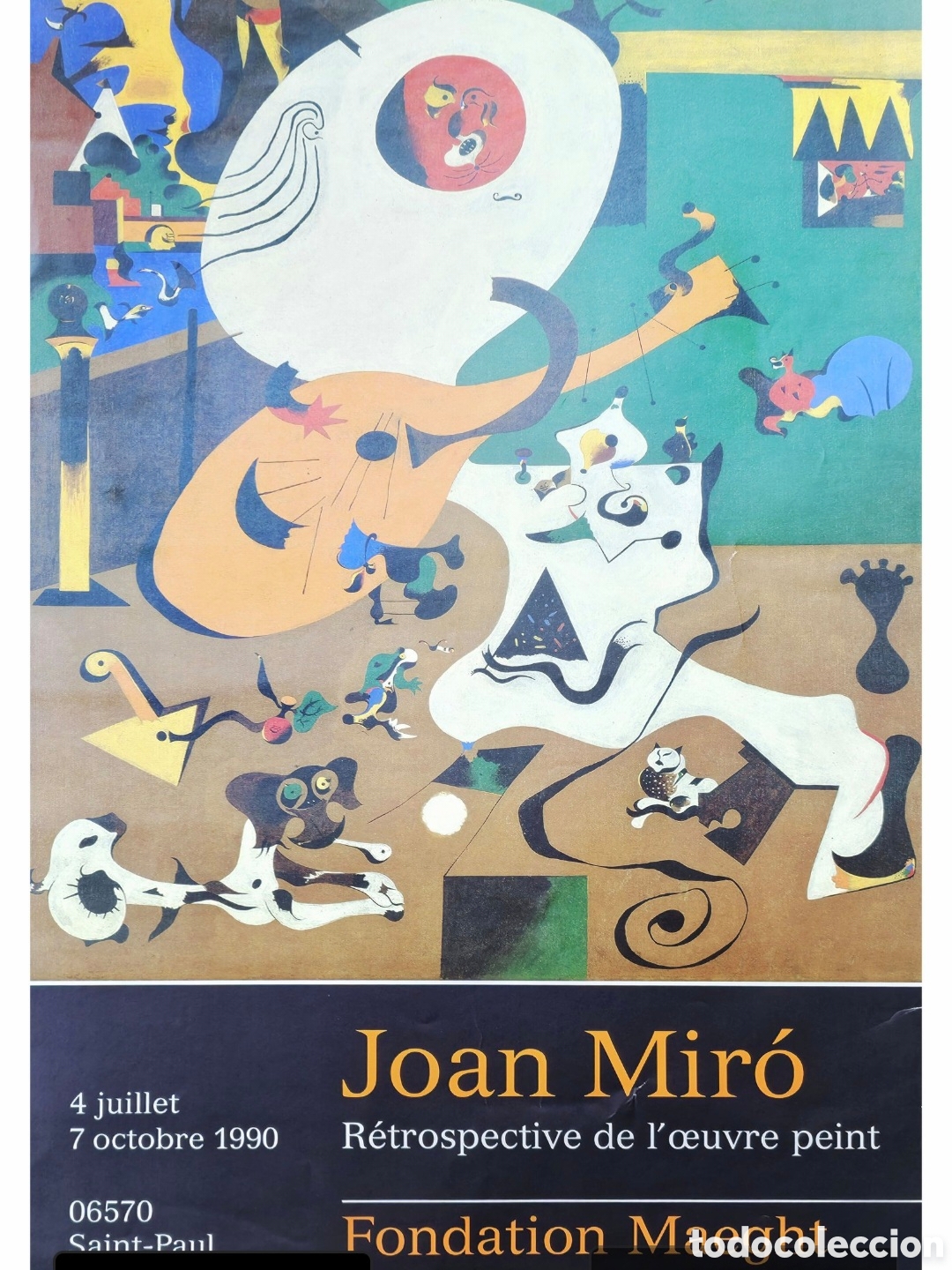 Otros objetos de arte: JOAN MIR&Oacute; - Saint-Paul-de-Vence, 1990 - *R&eacute;trospective de l'&oelig;uvre peint* - 4 juillet / 7 oct 1990