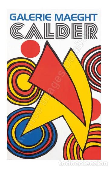 Otros objetos de arte: Alexander Calder cartel litogr&aacute;fico 1970