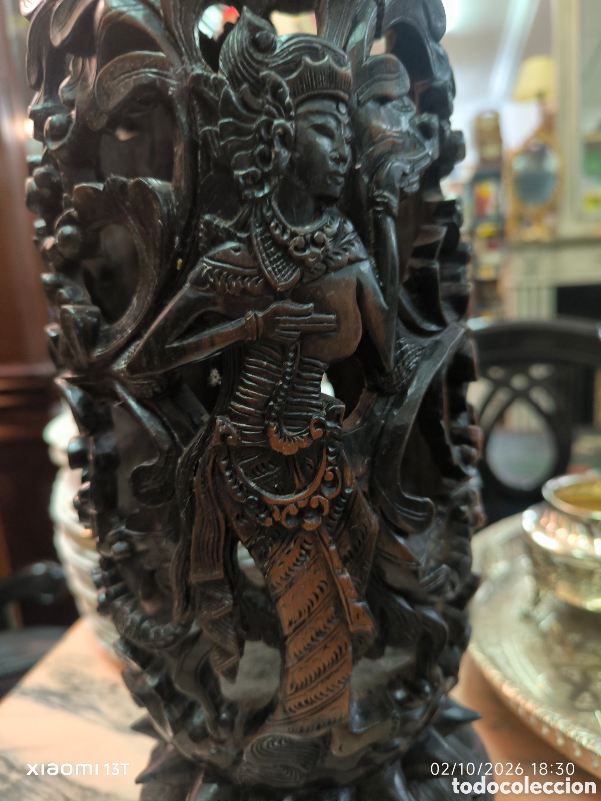 Otros objetos de arte: Candelabro oriental a restaurar - Foto 3