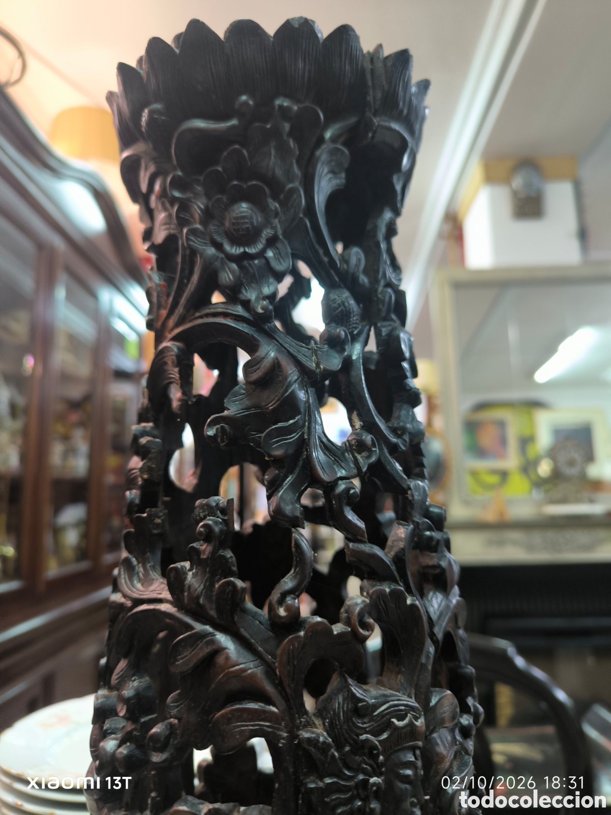 Otros objetos de arte: Candelabro oriental a restaurar - Foto 4