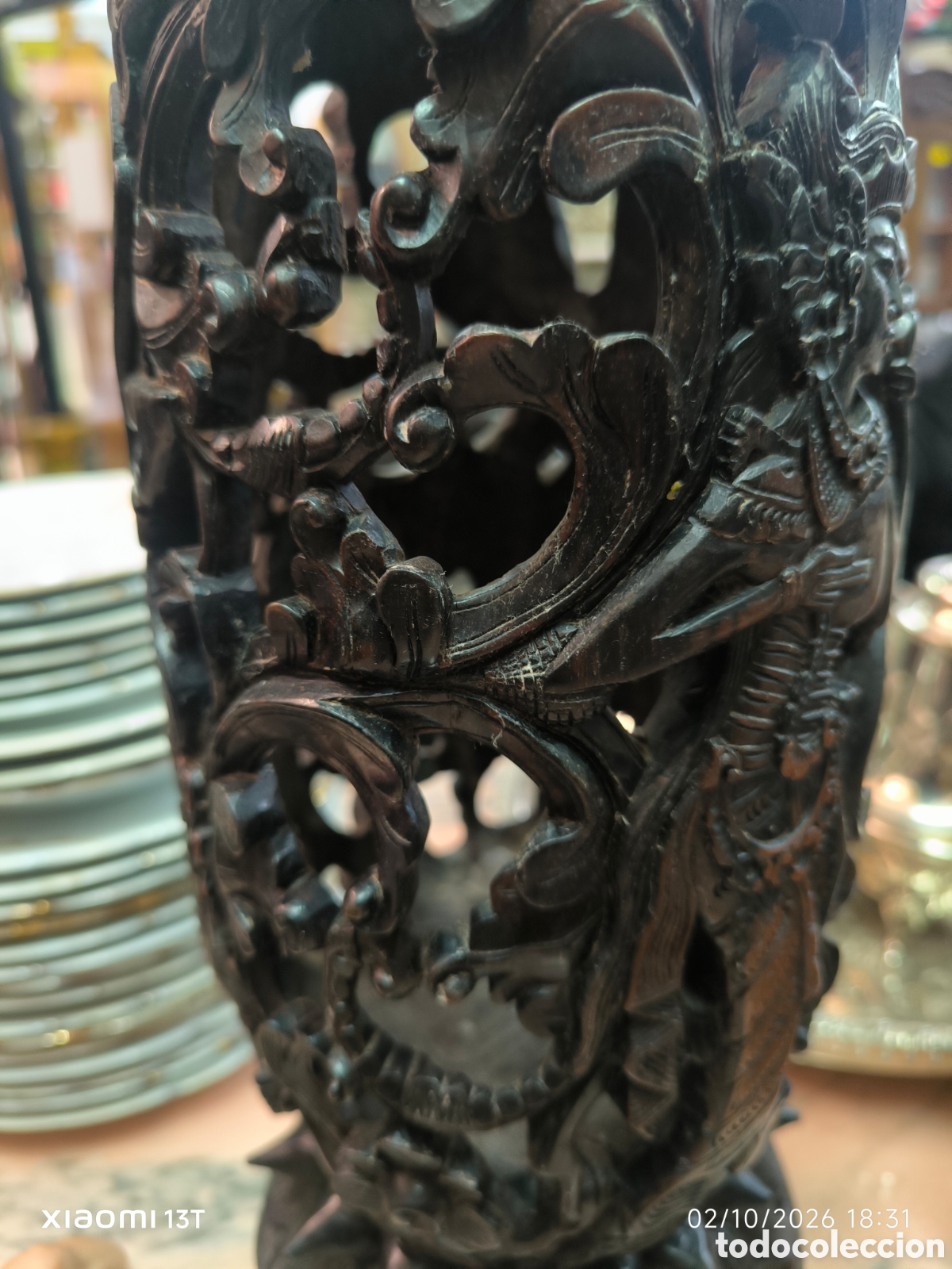 Otros objetos de arte: Candelabro oriental a restaurar - Foto 5