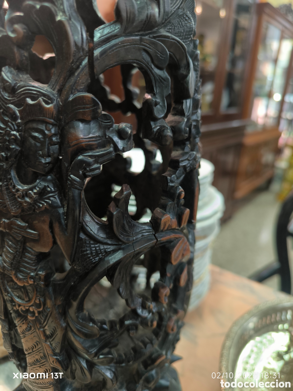 Otros objetos de arte: Candelabro oriental a restaurar - Foto 6