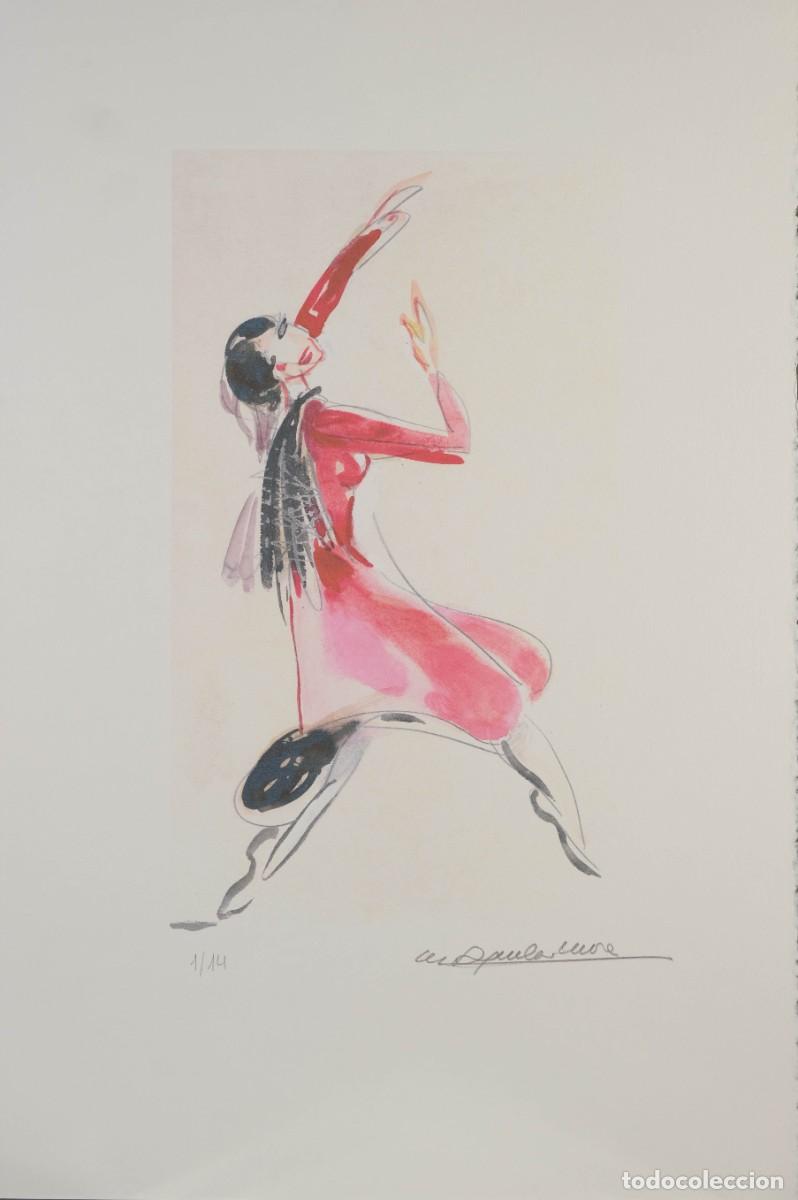Otros objetos de arte: RAM&Oacute;N AGUILAR MOR&Eacute;. Bailaora. Firmada y enumerada a l&aacute;piz 1/14.