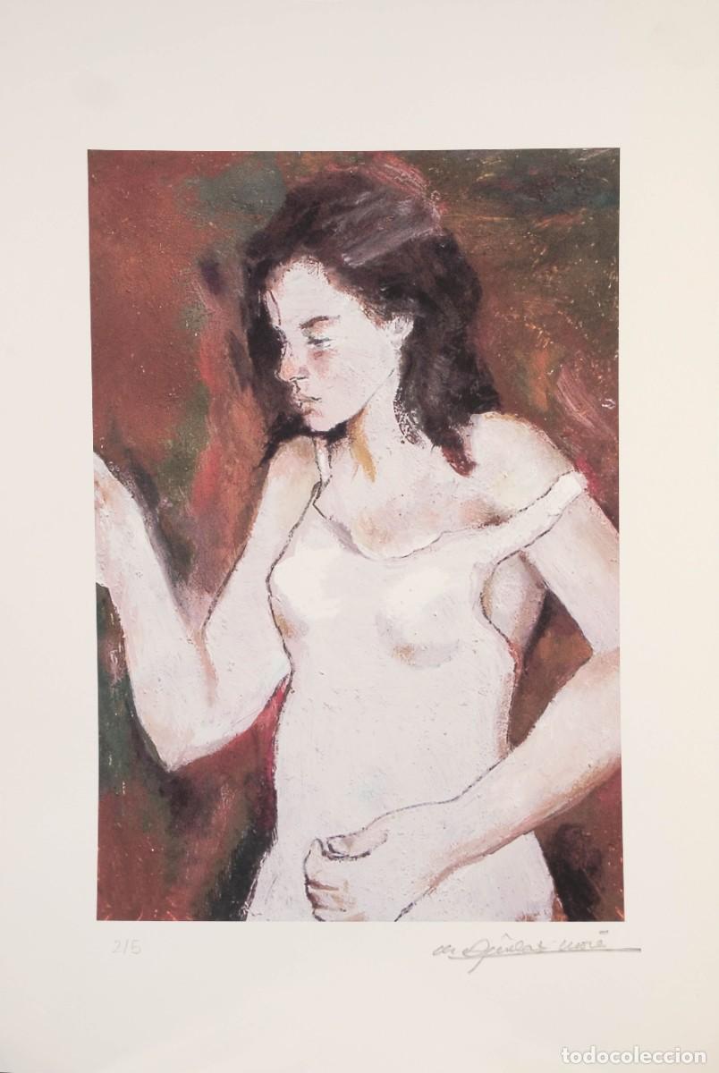 Otros objetos de arte: RAM&Oacute;N AGUILAR MOR&Eacute;. &rdquo;Retrato mujer&rdquo;. Impresi&oacute;n digital. Firmada y enumerada a l&aacute;piz 2/5.
