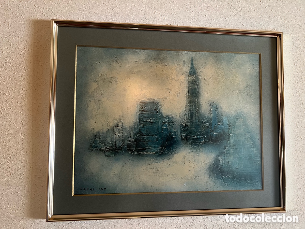 Otros objetos de arte: Precioso cuadro tonos verdes