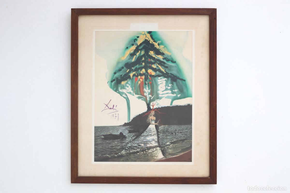 Otros objetos de arte: Reproducci&oacute;n Salvador Dal&iacute; Felicitaci&oacute;n Navidad Hoechst Ib&eacute;rica Espa&ntilde;a 1971