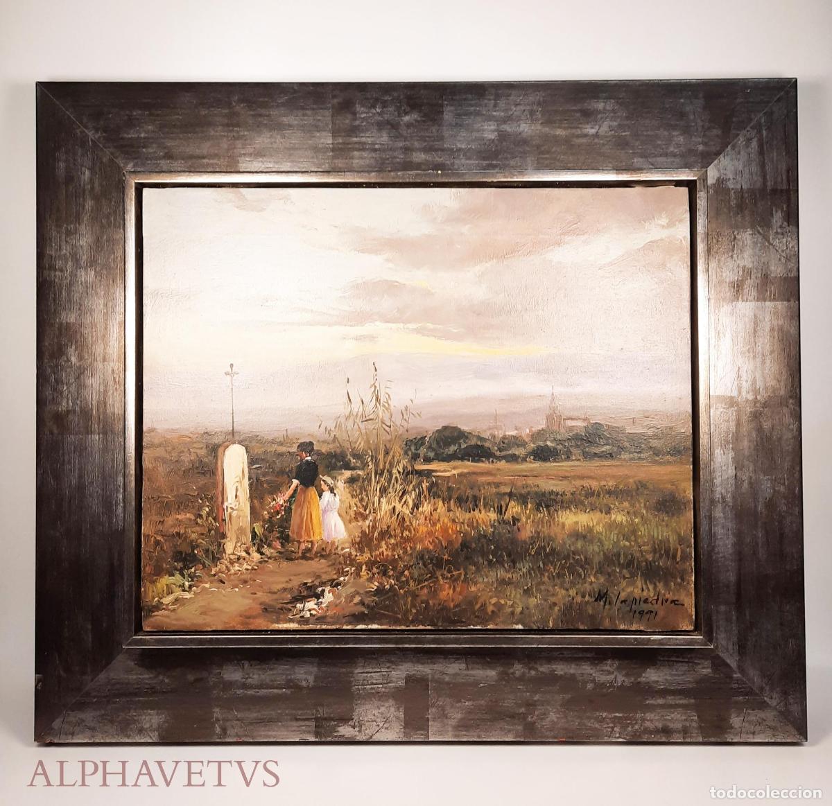 Andere Kunstgegenst&auml;nde: Miguel Lapiedra Blasco, Oleo sobre lienzo, Siglo XX -