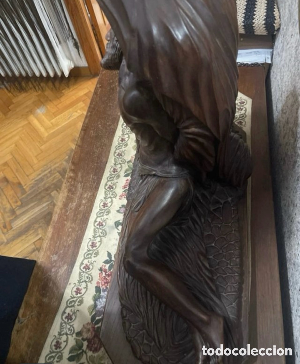 Otros objetos de arte: Escultura Piedad madera - Foto 3