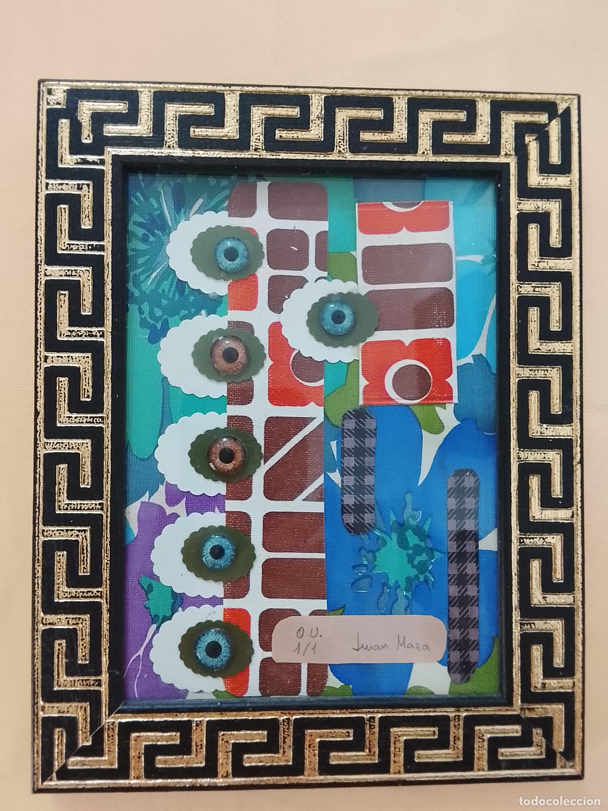 Otros objetos de arte: obra unica arte abstracto pop art collage yuxtaposicion fragmentos plasticos mid century 1950 / 60