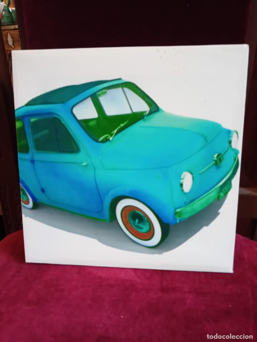 Otros objetos de arte: Fiat 500 impresi&oacute;n sobre lienzo con bastidor