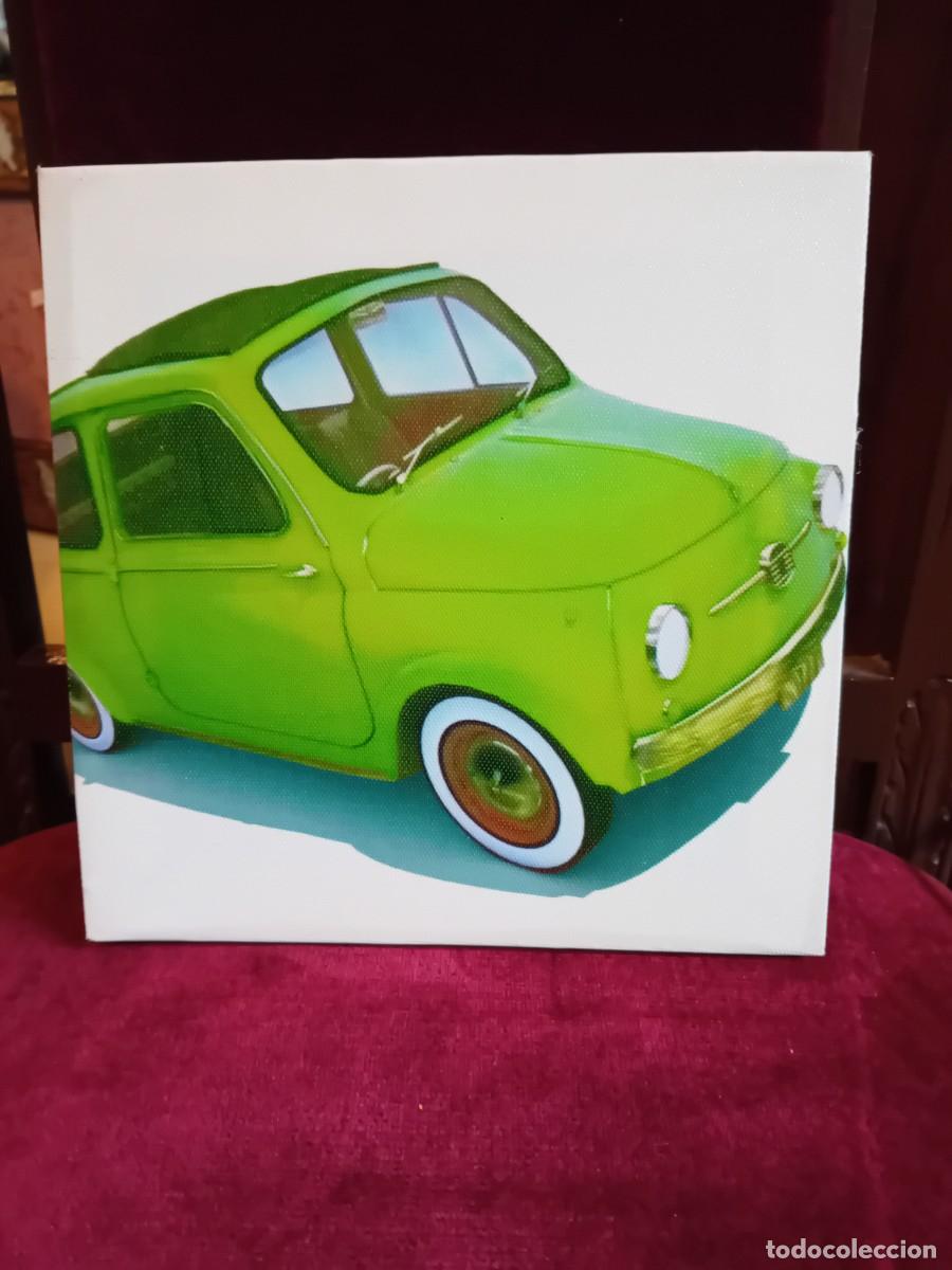 Otros objetos de arte: Fiat 500 impresi&oacute;n sobre lienzo con bastidor