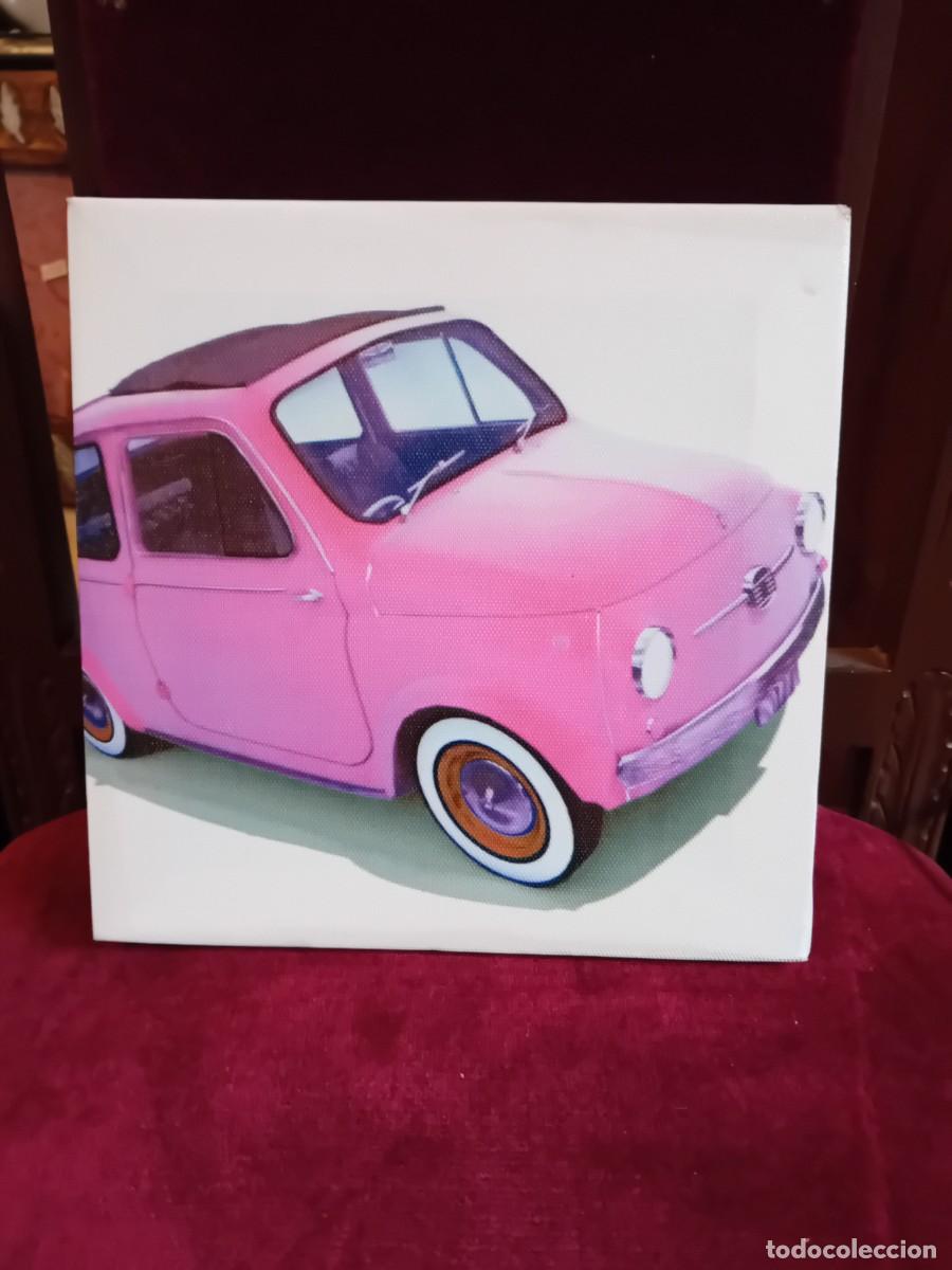Otros objetos de arte: Fiat 500 impresi&oacute;n sobre lienzo con bastidor