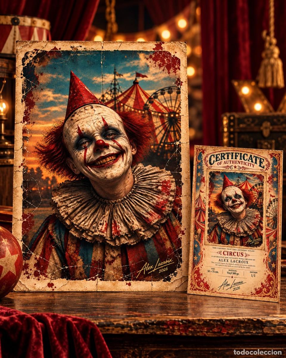 Otros objetos de arte: CIRCUS &ndash; Obra original de Alex Lacroix