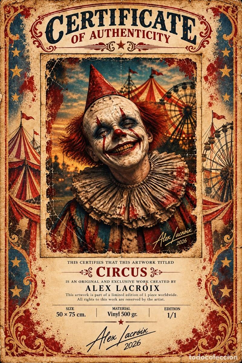 Otros objetos de arte: CIRCUS &ndash; Obra original de Alex Lacroix - Foto 4