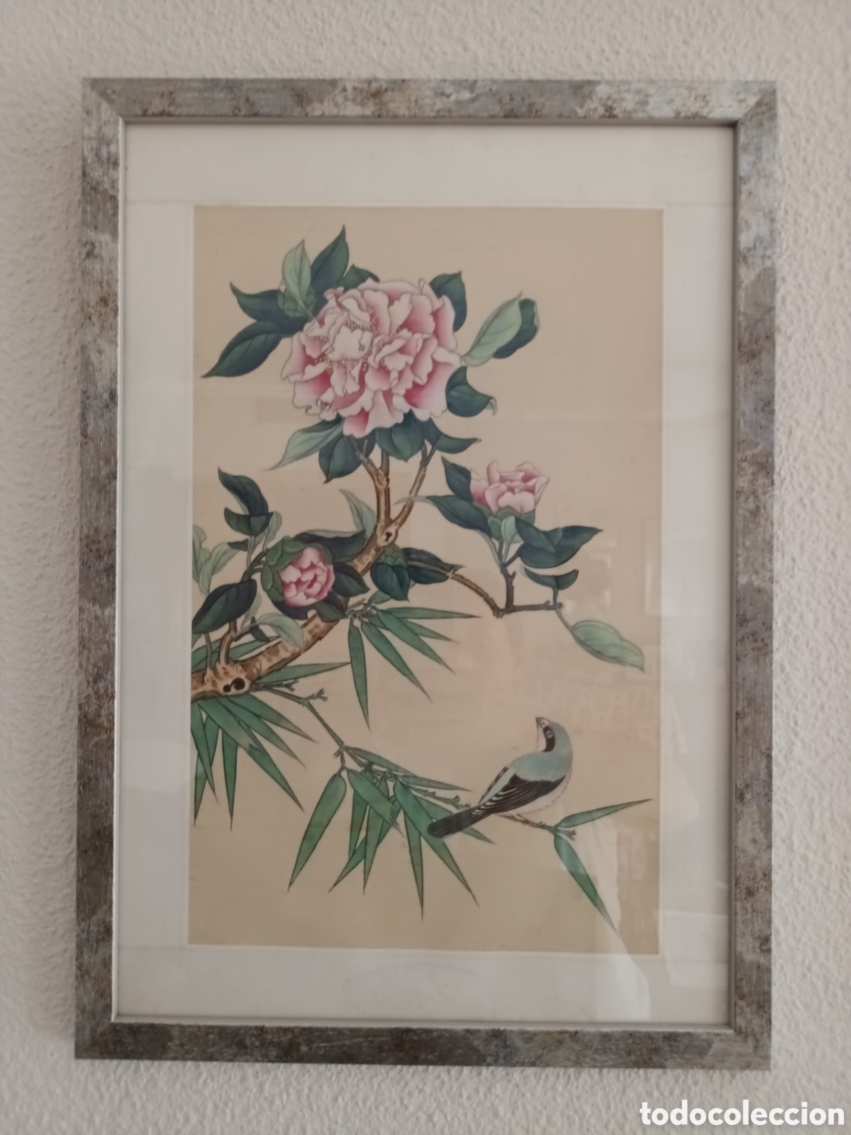 Otros objetos de arte: Dos l&aacute;minas con motivos chinescos - Foto 3