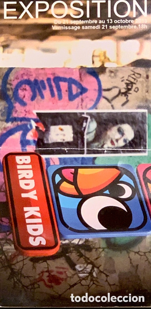 Otros objetos de arte: Folleto de Exposici&oacute;n. BIRDY KIDS. Paris. 2012.