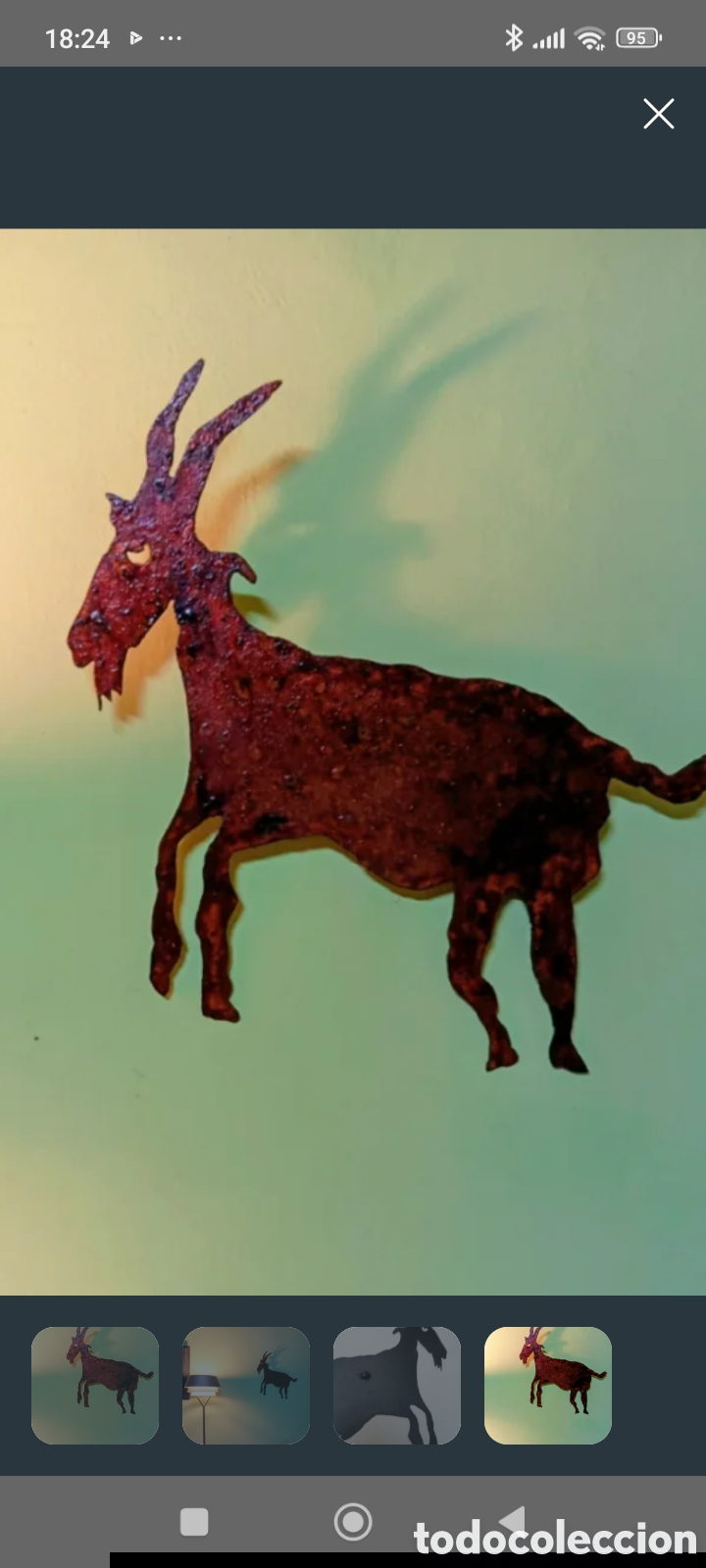 Otros objetos de arte: cabra de hierro.................. - Foto 1