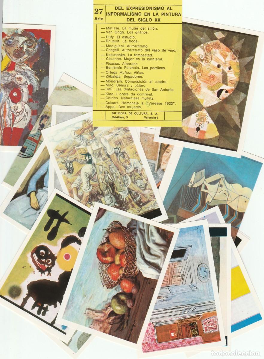 Otros objetos de arte: FICHA/CROMO-ARTE-DEL EXPRESIONISMO AL INFORMALISMO PINTURA SIGLO XX-19 IMAG-SOBRE N&ordm; 27-CEDOSA-NUEVO