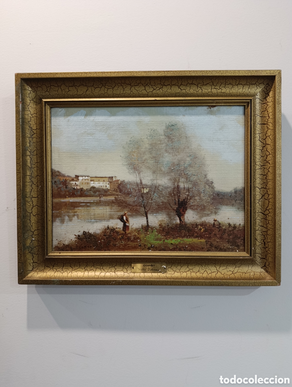 Otros objetos de arte: Paisaje frances siguiendo a cammille corot