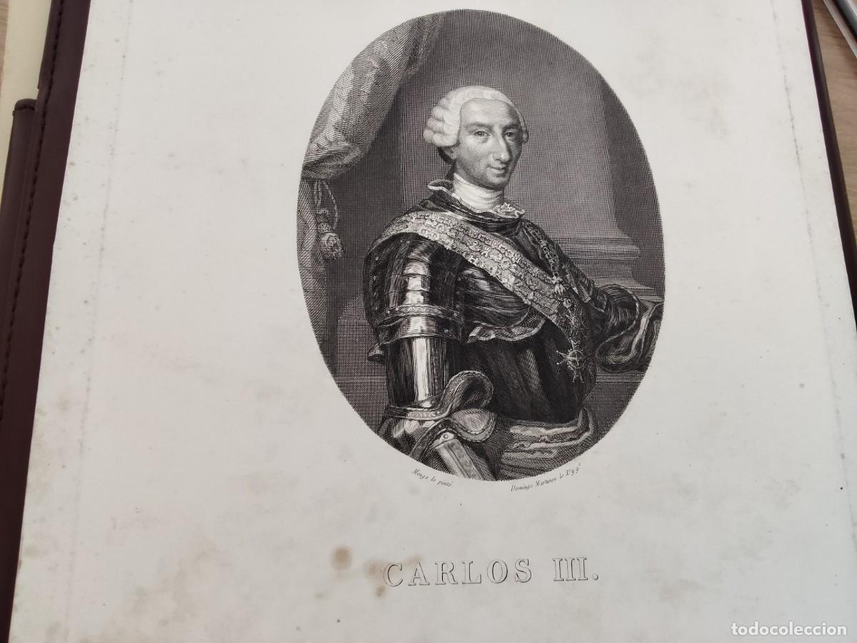 Otros objetos de arte: Grabado Carlos III Rey - Foto 2