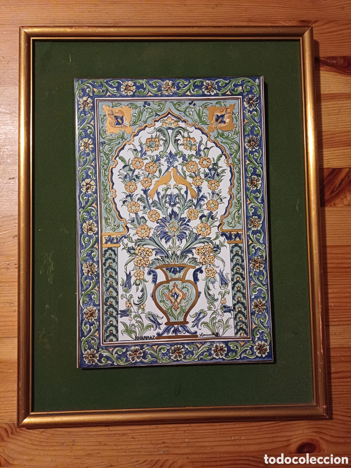 Otros objetos de arte: Mosaico ceramica Tunez Kharraz estilo andalus&iacute; cuadro ceramico