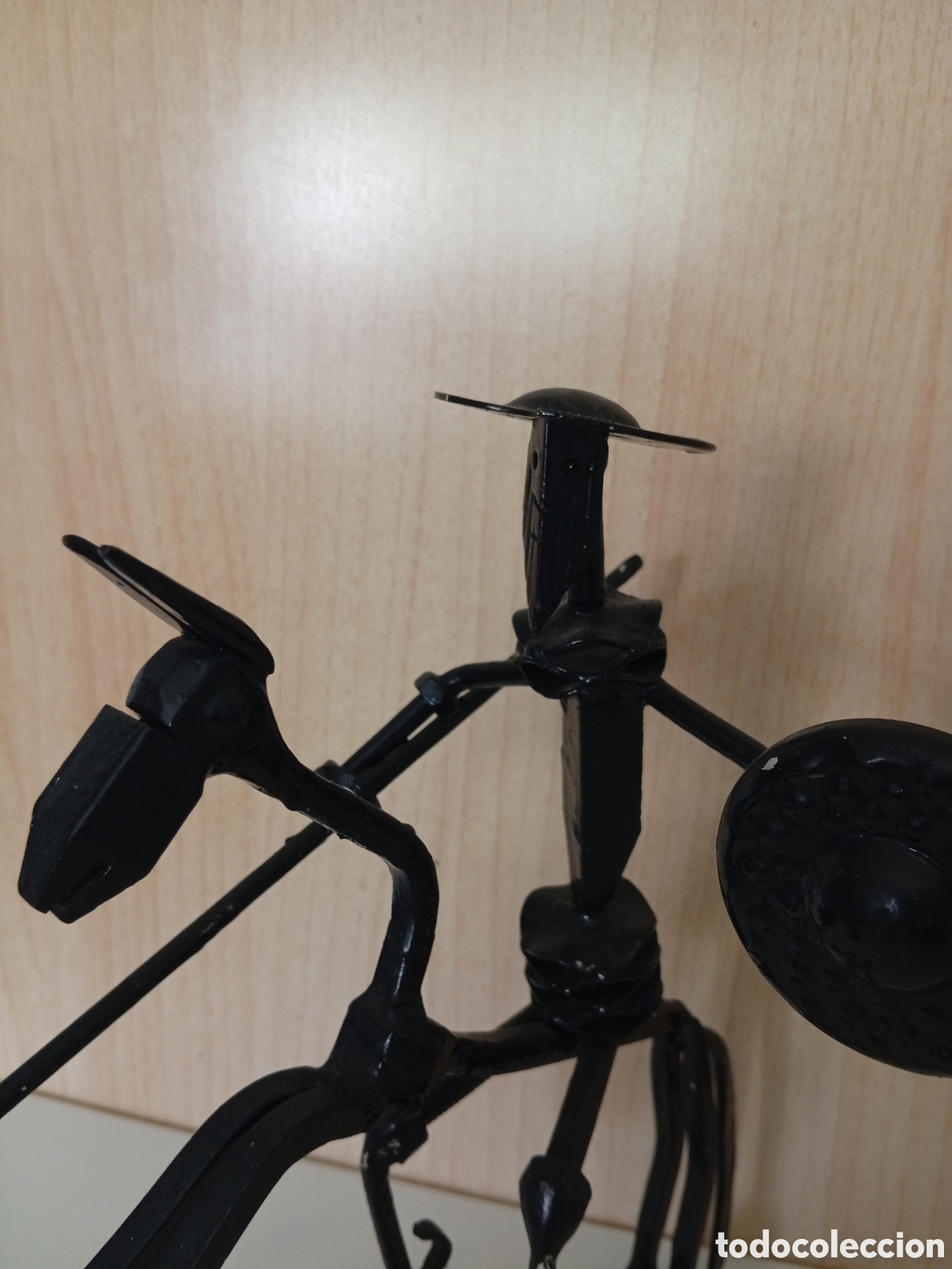 Otros objetos de arte: Dos esculturas del Quijote en hierro - Foto 2