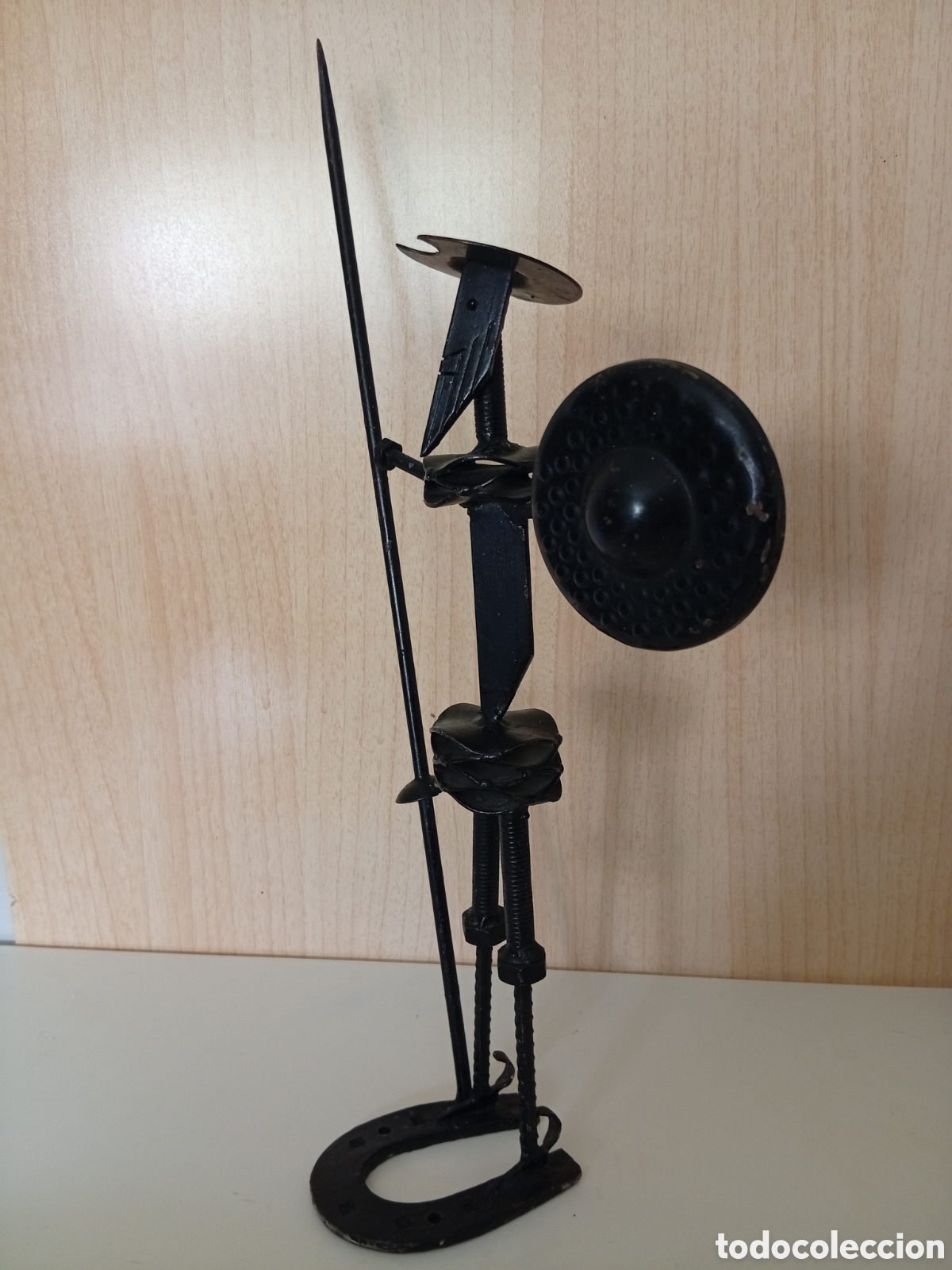 Otros objetos de arte: Dos esculturas del Quijote en hierro - Foto 6