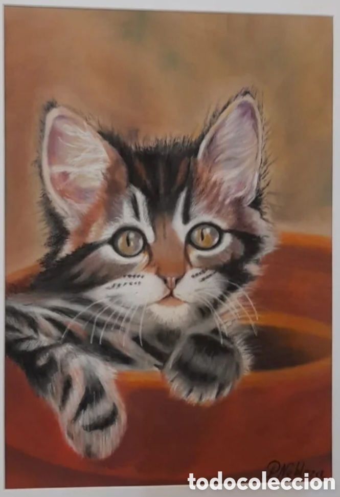 Otros objetos de arte: Cuadro t&eacute;cnica pastel sec - Foto 1