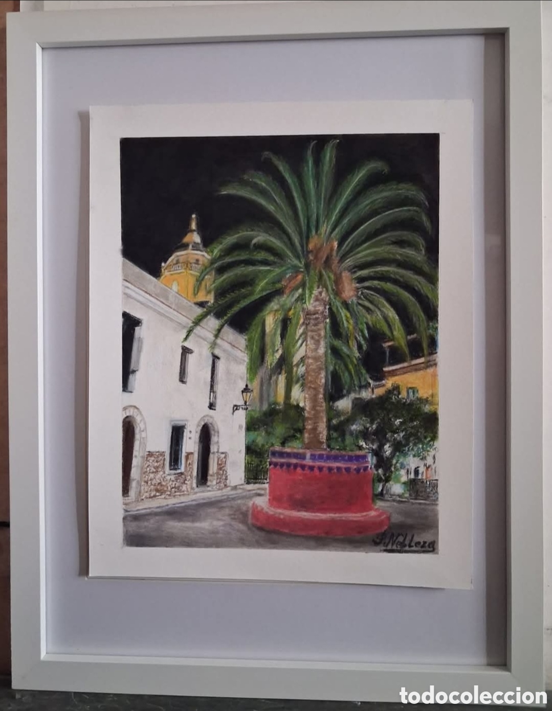 Otros objetos de arte: Cuadro t&eacute;cnica pastel - Foto 1