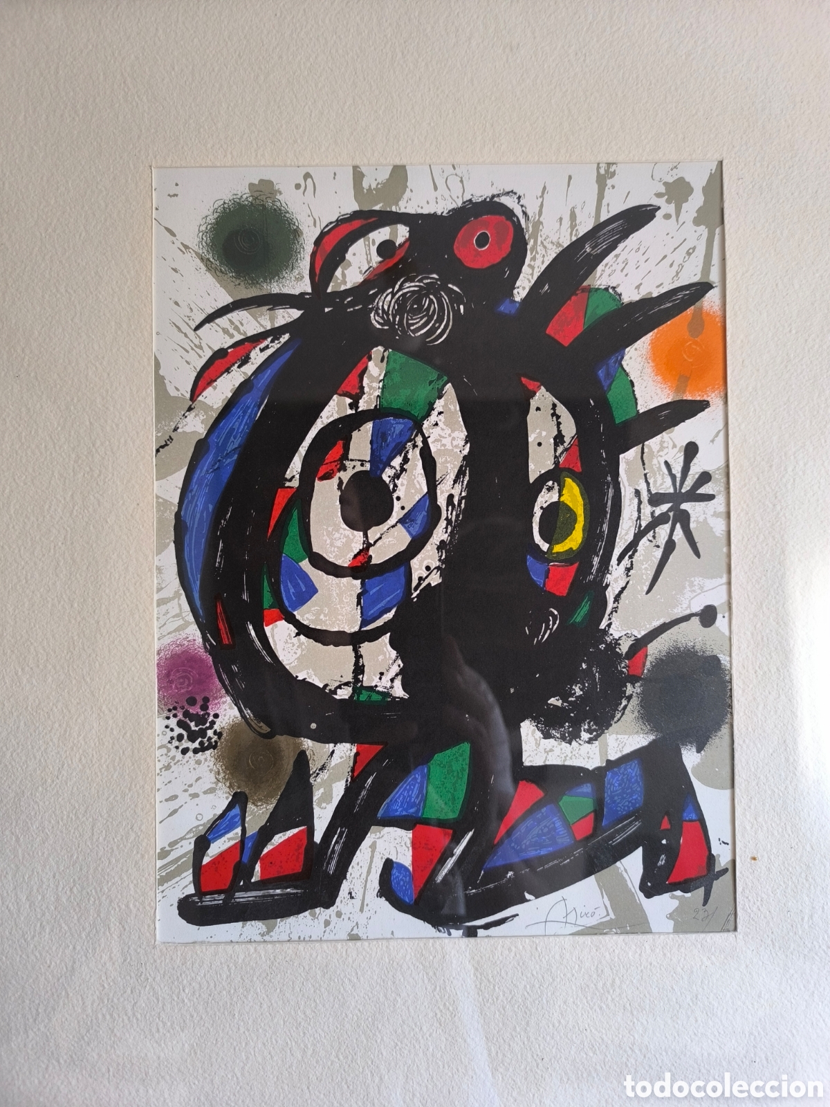 Otros objetos de arte: Joan miro litograf&iacute;a - Foto 2