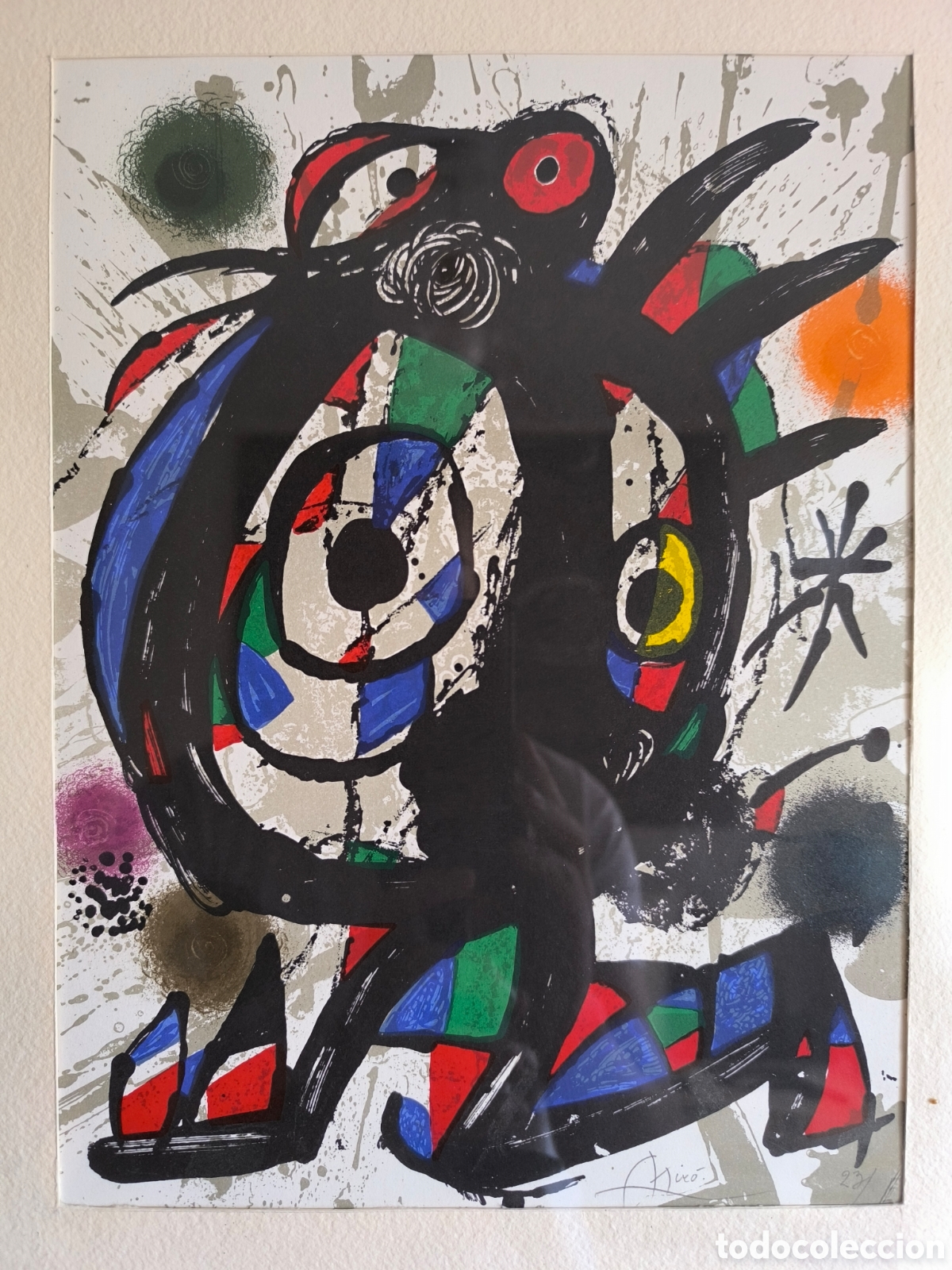Otros objetos de arte: Joan miro litograf&iacute;a - Foto 3