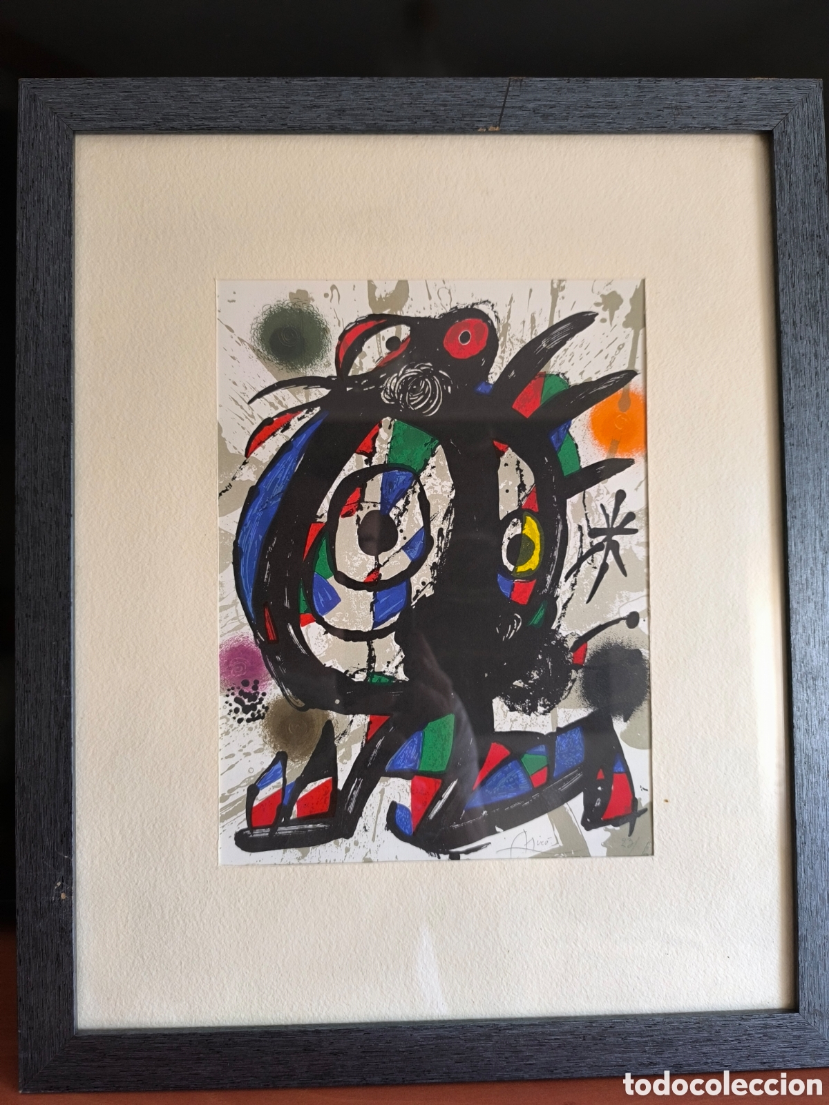 Otros objetos de arte: Joan miro litograf&iacute;a - Foto 4