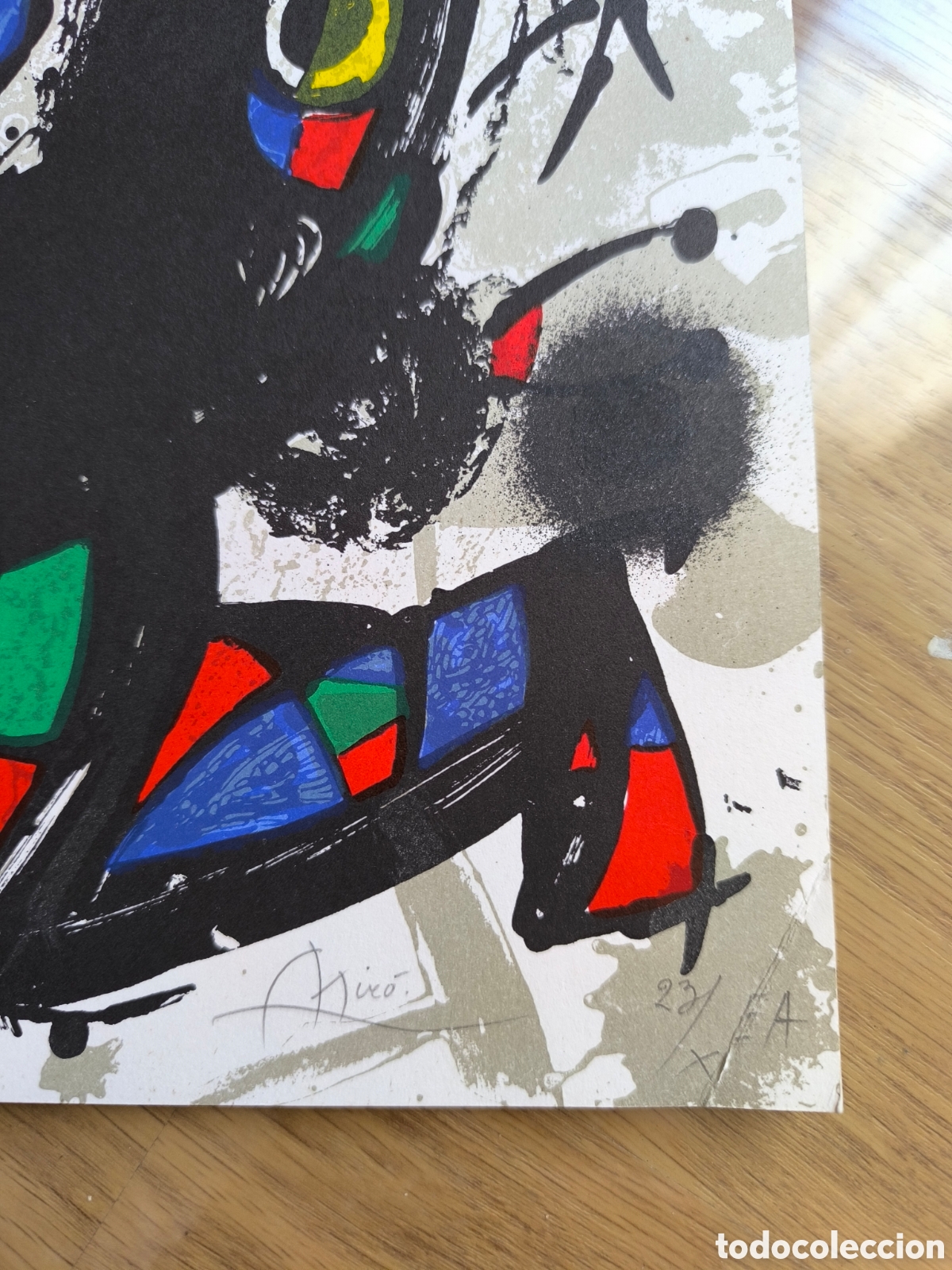 Otros objetos de arte: Joan miro litograf&iacute;a - Foto 6