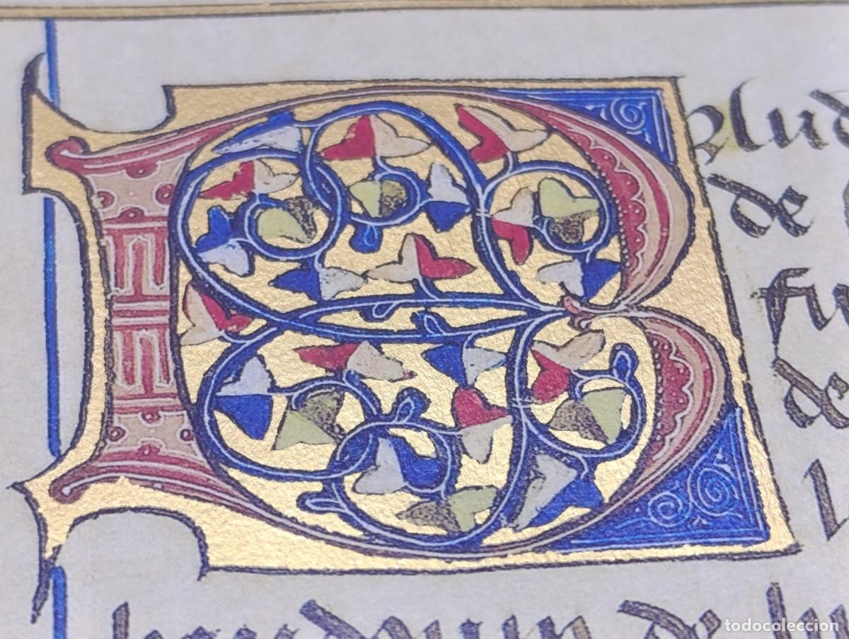Otros objetos de arte: Hoja del C&oacute;dice &rdquo;Cr&oacute;nicas de las Cruzadas de Jerusal&eacute;n&rdquo; de 1450, facs&iacute;mil - Foto 8