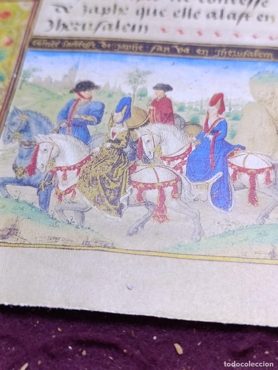 Otros objetos de arte: Hoja del C&oacute;dice &rdquo;Cr&oacute;nicas de las Cruzadas de Jerusal&eacute;n&rdquo; de 1450, facs&iacute;mil - Foto 6