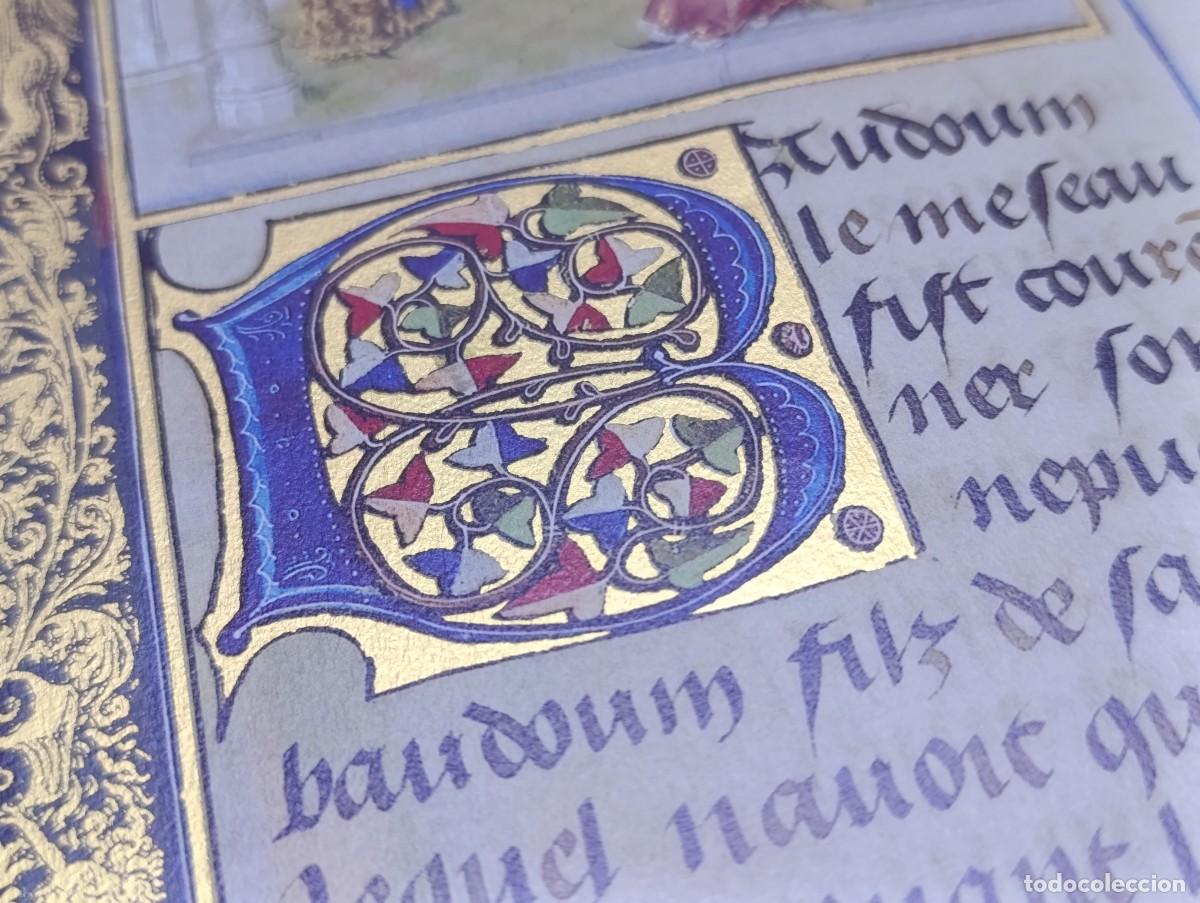 Otros objetos de arte: Hoja del C&oacute;dice &rdquo;Cr&oacute;nicas de las Cruzadas de Jerusal&eacute;n&rdquo; de 1450, facs&iacute;mil - Foto 9