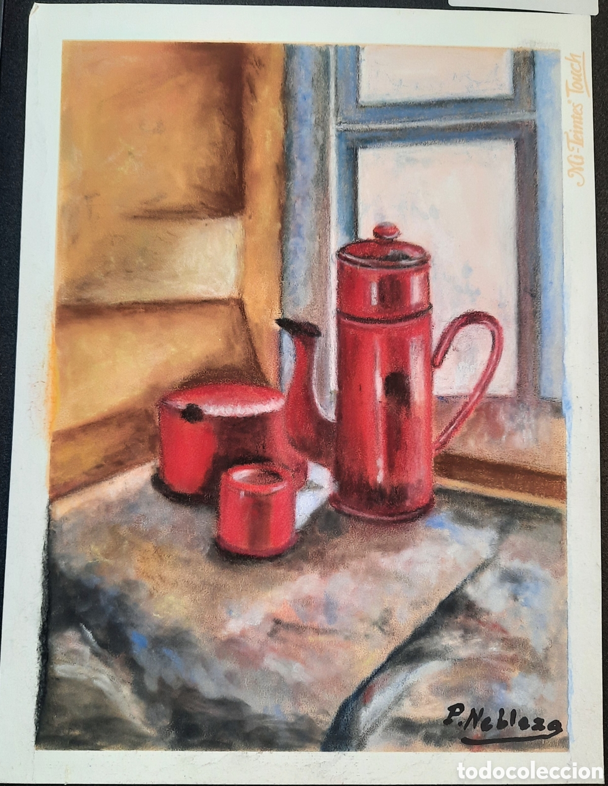 Otros objetos de arte: Cuadro t&eacute;cnica pastel - Foto 1