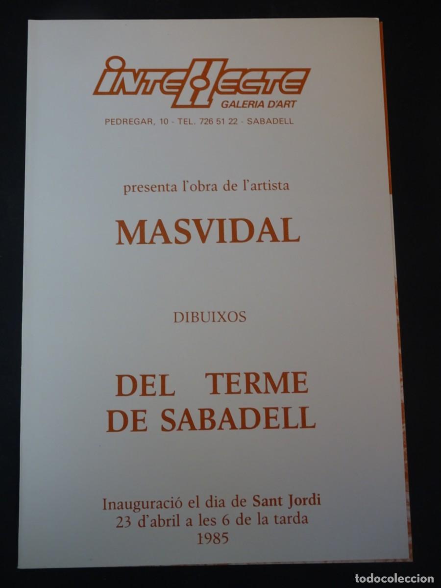 Otros objetos de arte: ANTIGUO D&Iacute;PTICO PRESENTACI&Oacute;N LIBRO , MASVIDAL , DEL TERME DE SABADELL, 1985, VER FOTOS